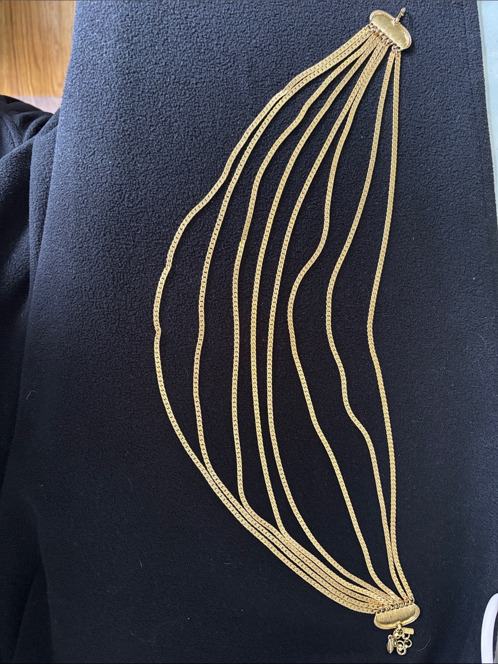 Monet Multi-Strand Gold-Tone Statement Necklace